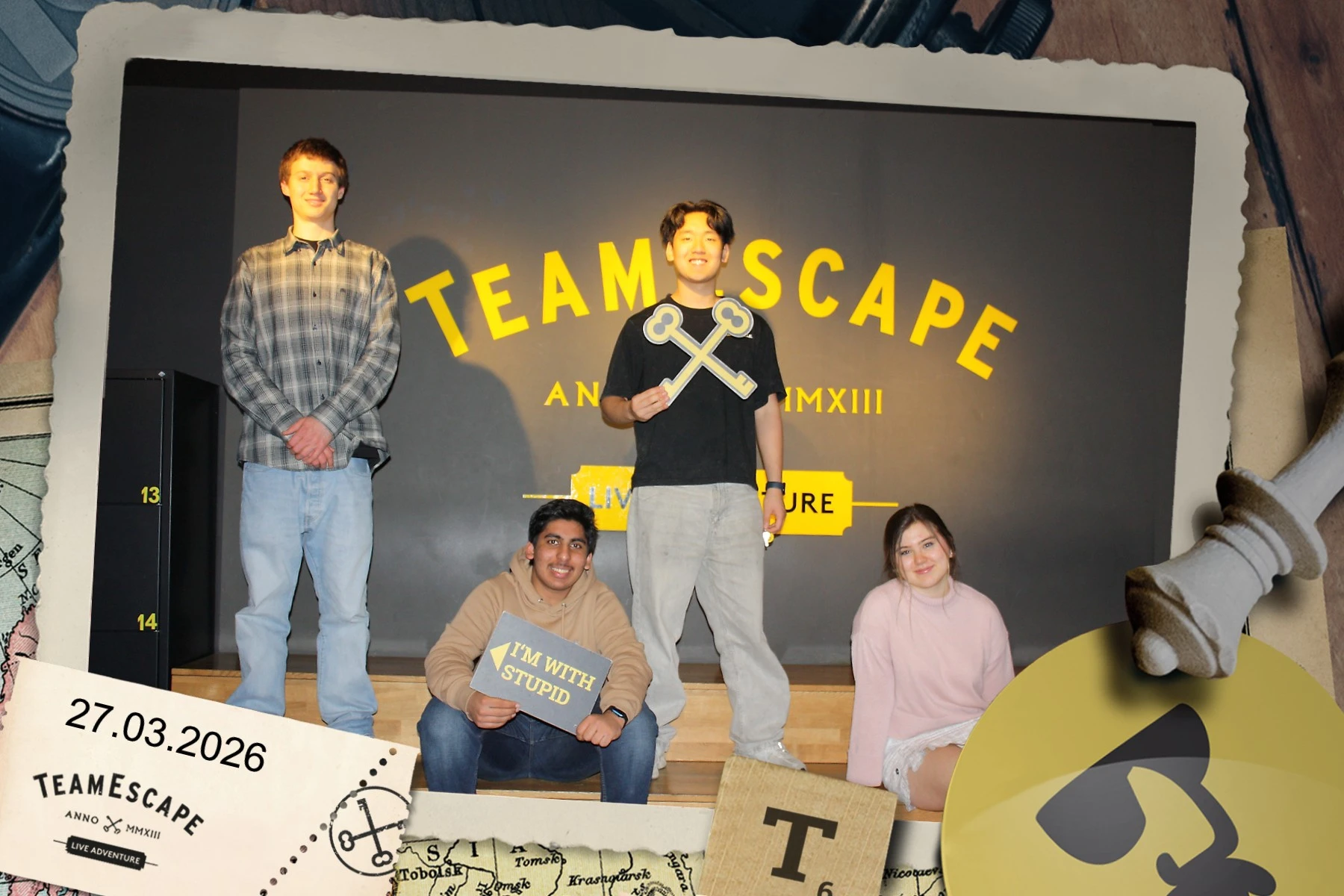 Escape room birthday with friends